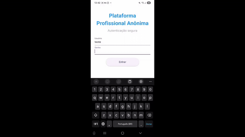 GIF demonstrando a aplicação alerta ribeirinho
