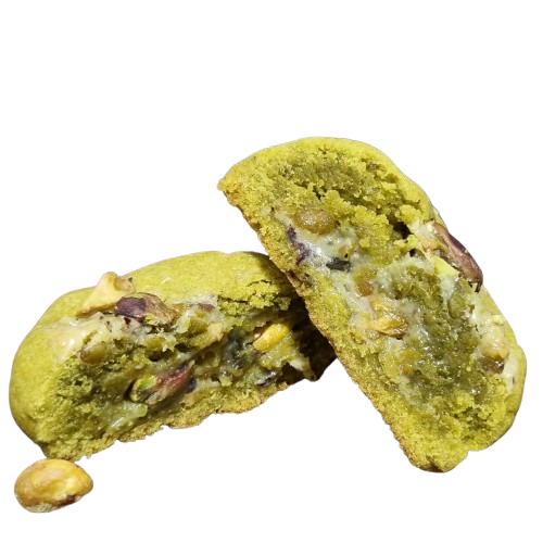 Imagem de um cookie de pistache